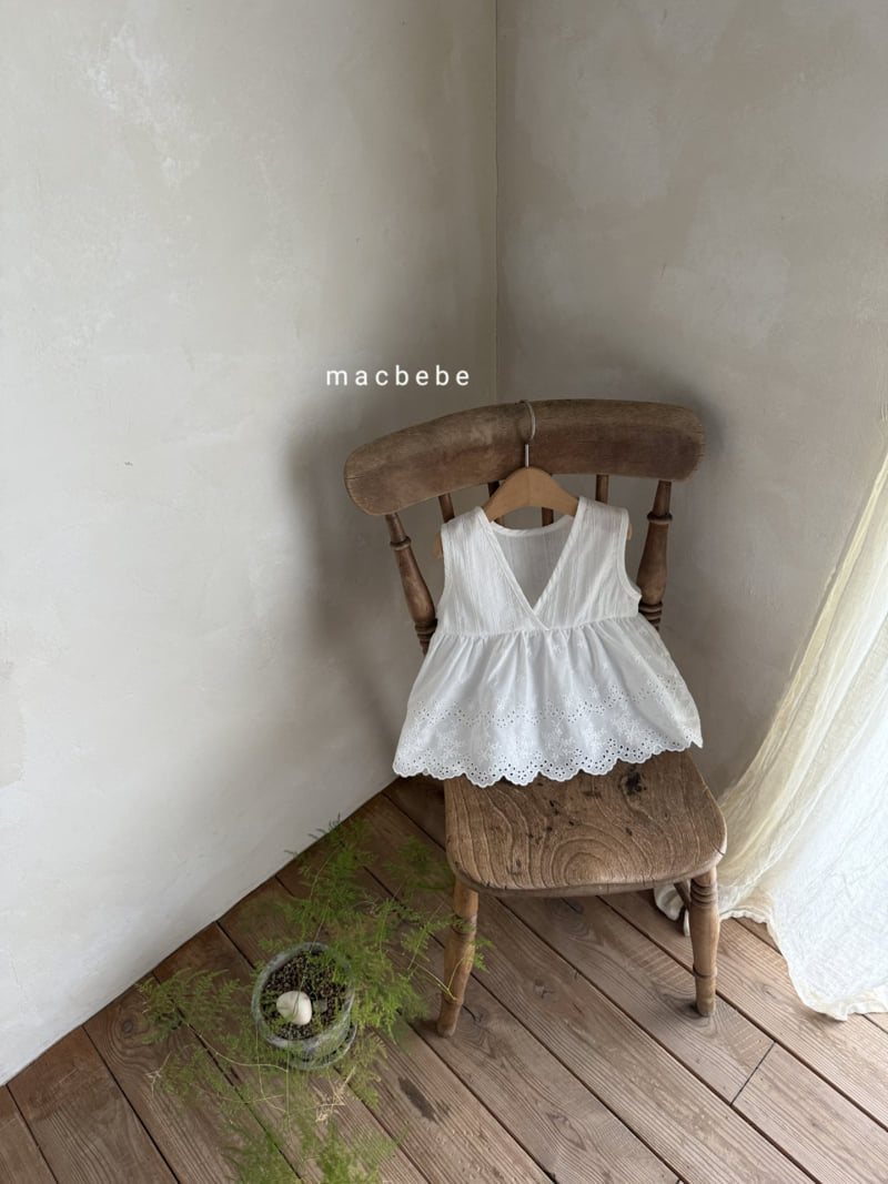 Mac - Korean Baby Fashion - #babyoutfit - Sleeveless Lace One-piece - 6