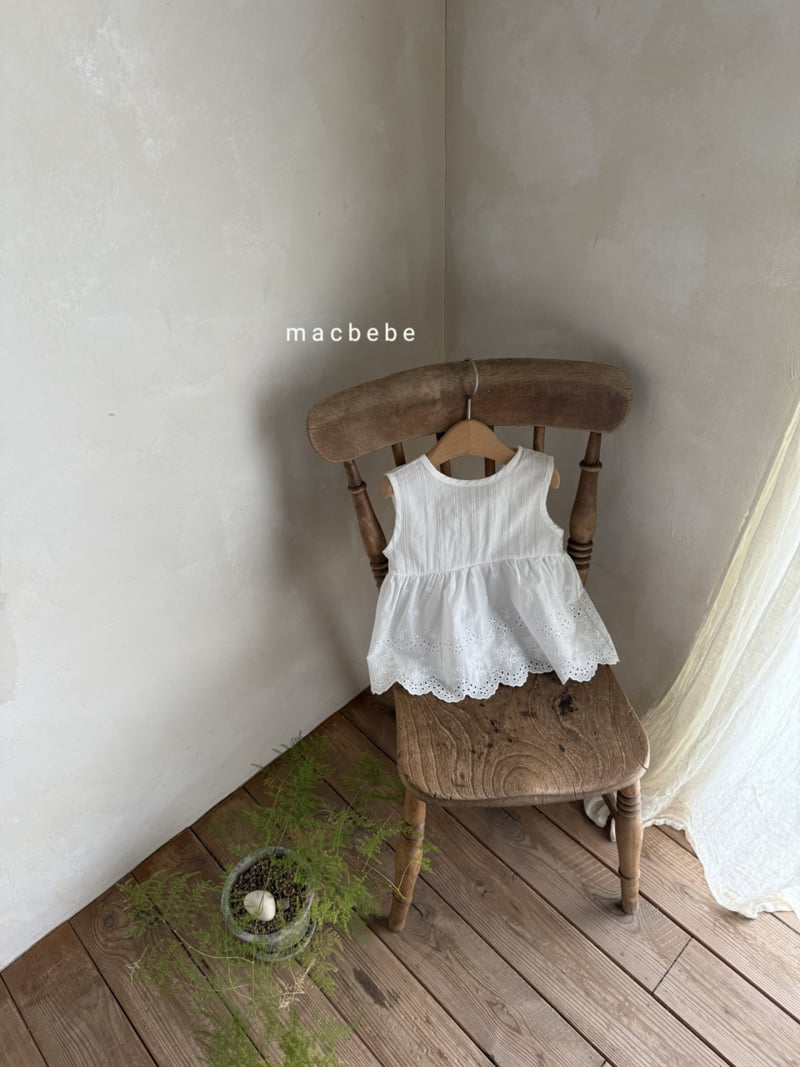 Mac - Korean Baby Fashion - #babyoutfit - Sleeveless Lace One-piece - 7