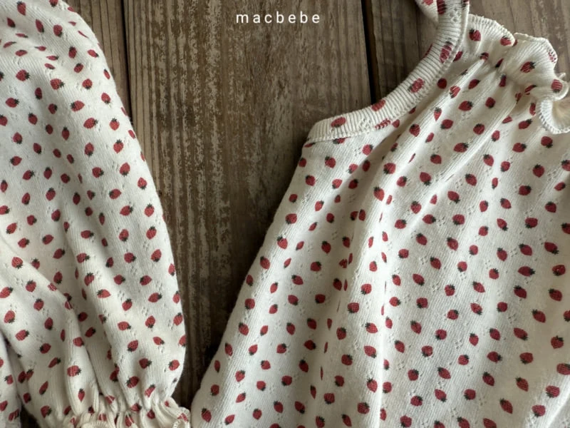 Mac - Korean Baby Fashion - #babywear - Eyelet Cardigan Set - 3