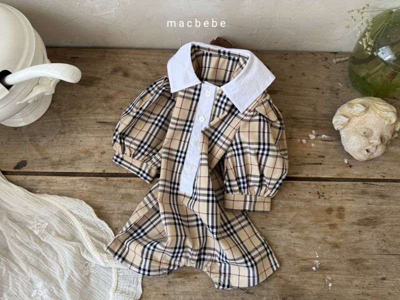 Mac - Korean Baby Fashion - #babywear - Check Collar Suit - 11