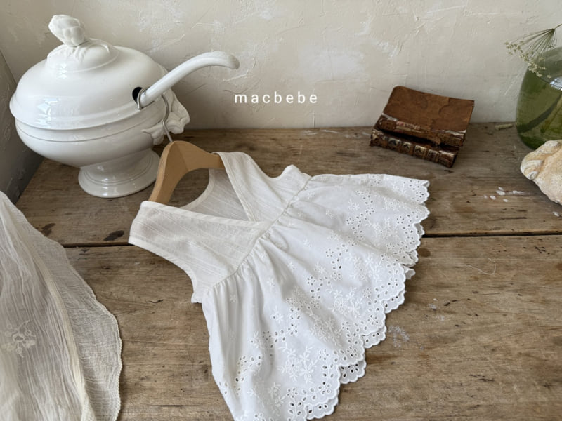 Mac - Korean Baby Fashion - #babywear - Sleeveless Lace One-piece - 8