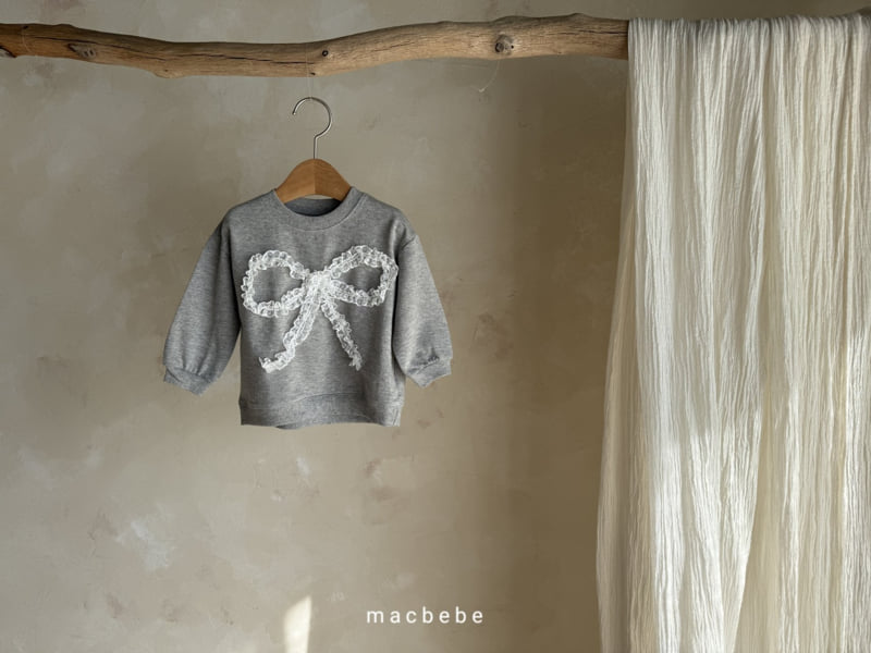 Mac - Korean Baby Fashion - #babywear - Lace Ribbon Sweatshirts - 6