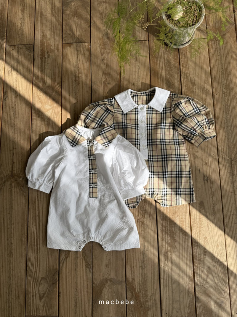 Mac - Korean Baby Fashion - #onlinebabyboutique - Check Collar Suit - 12