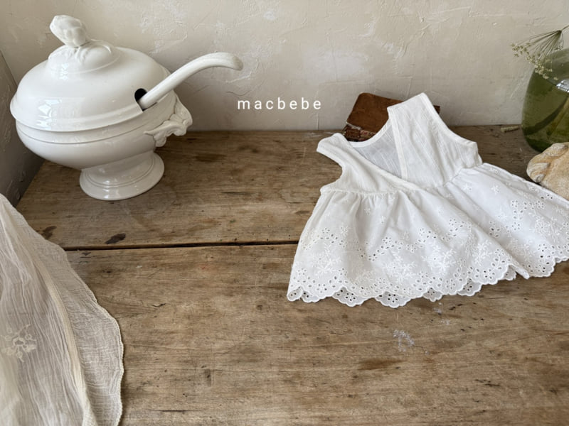Mac - Korean Baby Fashion - #onlinebabyshop - Sleeveless Lace One-piece - 10