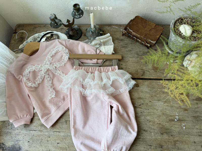 Mac - Korean Baby Fashion - #onlinebabyshop - Lace Jogger Pants - 9