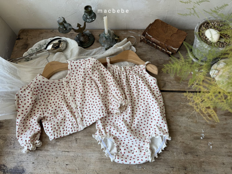 Mac - Korean Baby Fashion - #smilingbaby - Eyelet Cardigan Set - 7