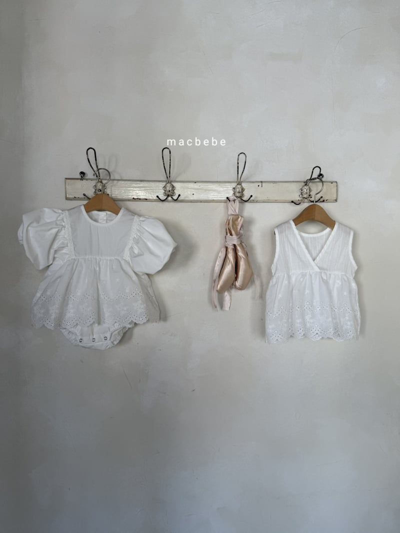 Mac - Korean Baby Fashion - #smilingbaby - Sleeveless Lace One-piece - 11