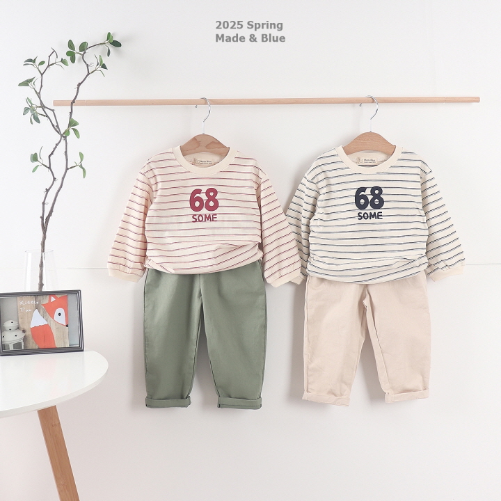 Made Blue - Korean Children Fashion - #kidsstore - 68 Stripe Tee - 4