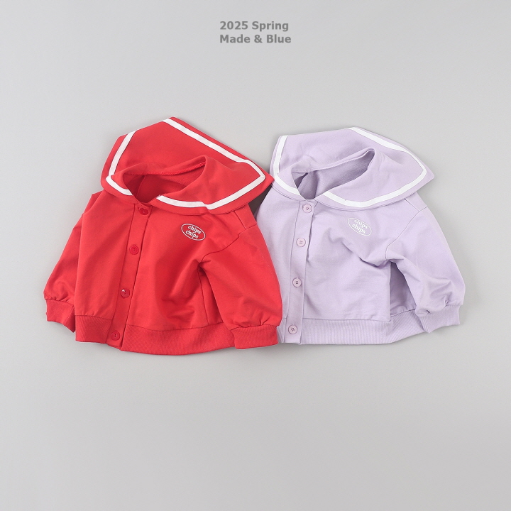 Made Blue - Korean Children Fashion - #littlefashionista - Sailor Cardigan - 2