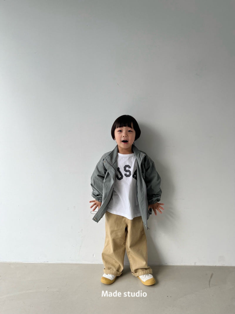 Made Studio - Korean Children Fashion - #Kfashion4kids - USA Tee - 12