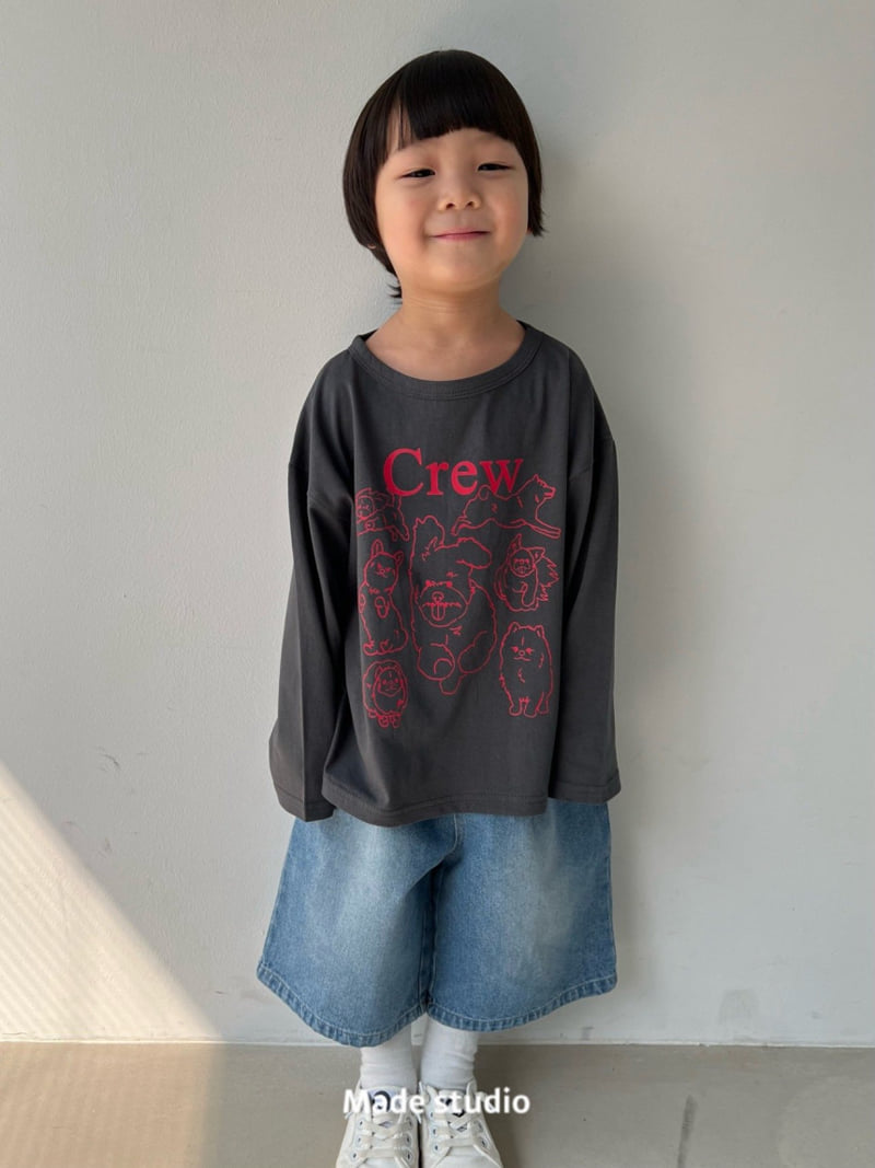Made Studio - Korean Children Fashion - #Kfashion4kids - Blue Half Pants - 7