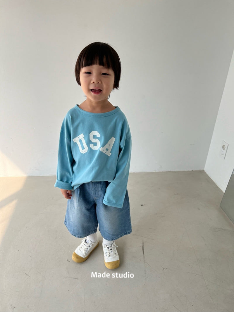 Made Studio - Korean Children Fashion - #stylishchildhood - USA Tee - 4