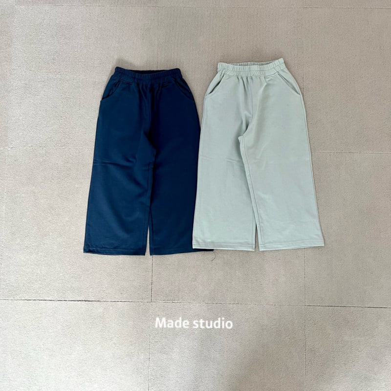 Made Studio - Korean Children Fashion - #childrensboutique - Cotton Straight Pants