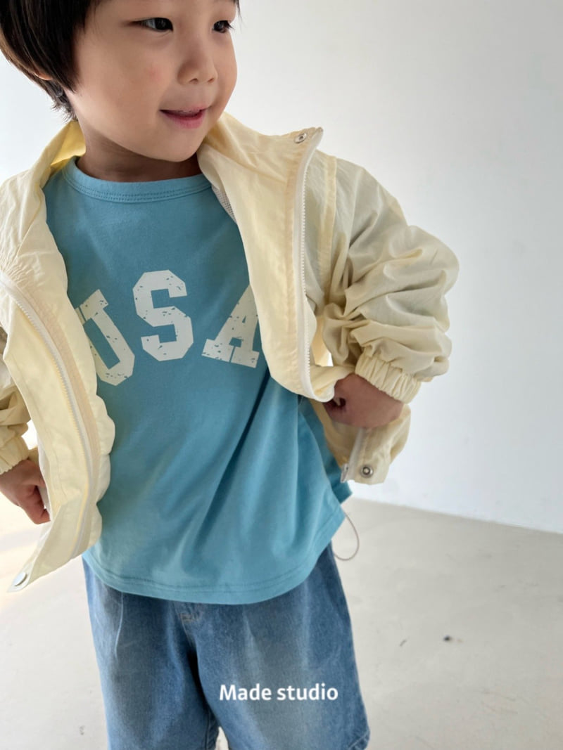 Made Studio - Korean Children Fashion - #designkidswear - USA Tee - 6