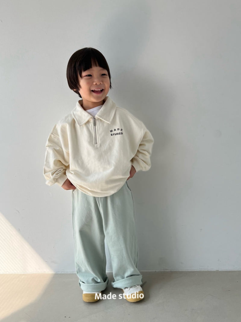 Made Studio - Korean Children Fashion - #designkidswear - Cotton Straight Pants - 2