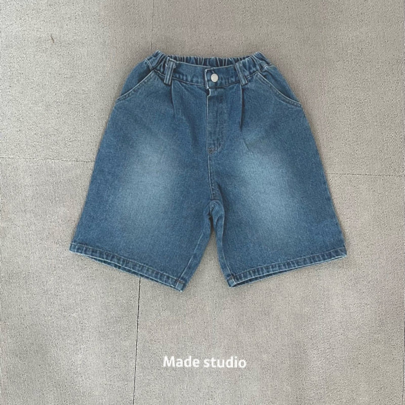 Made Studio - Korean Children Fashion - #designkidswear - Blue Half Pants