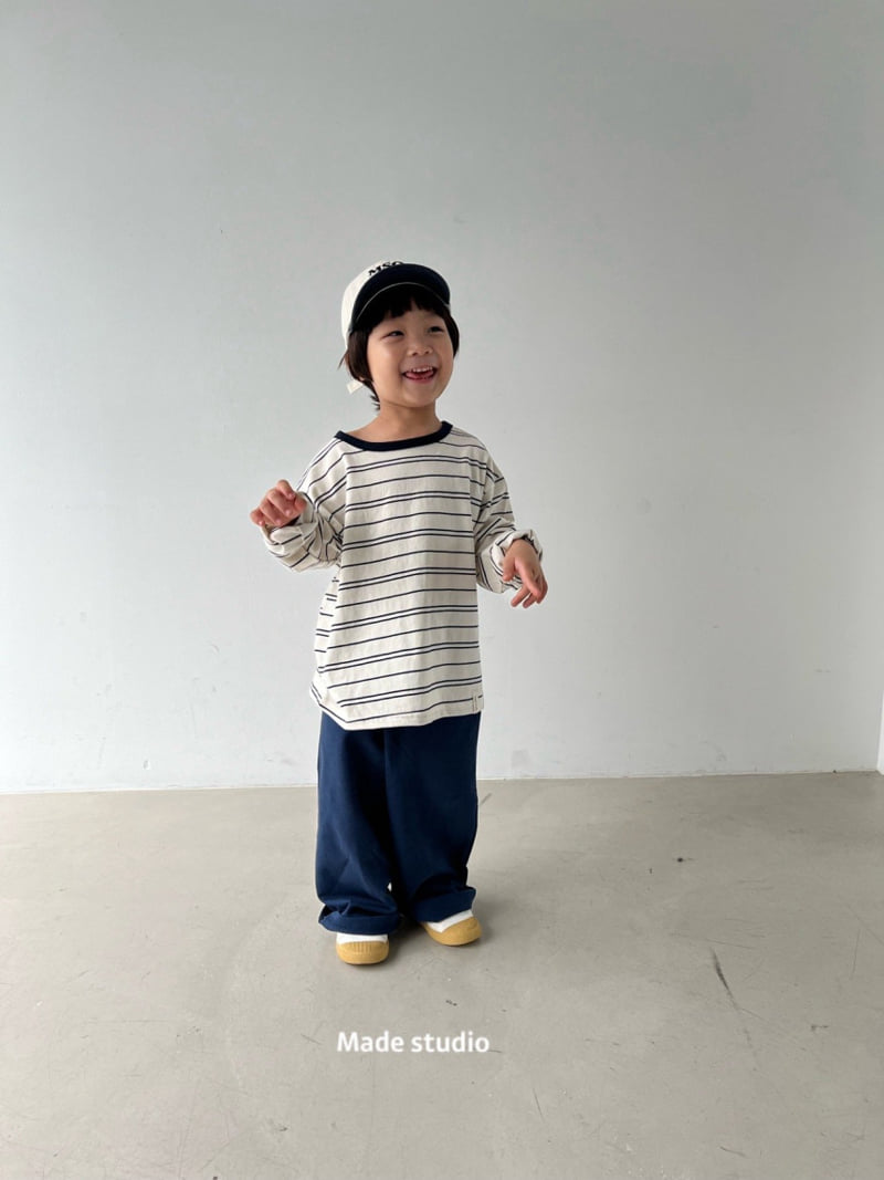 Made Studio - Korean Children Fashion - #discoveringself - Crunch Stripe Tee - 5