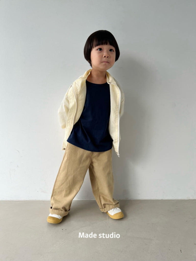 Made Studio - Korean Children Fashion - #fashionkids - Lime Single Tee - 9