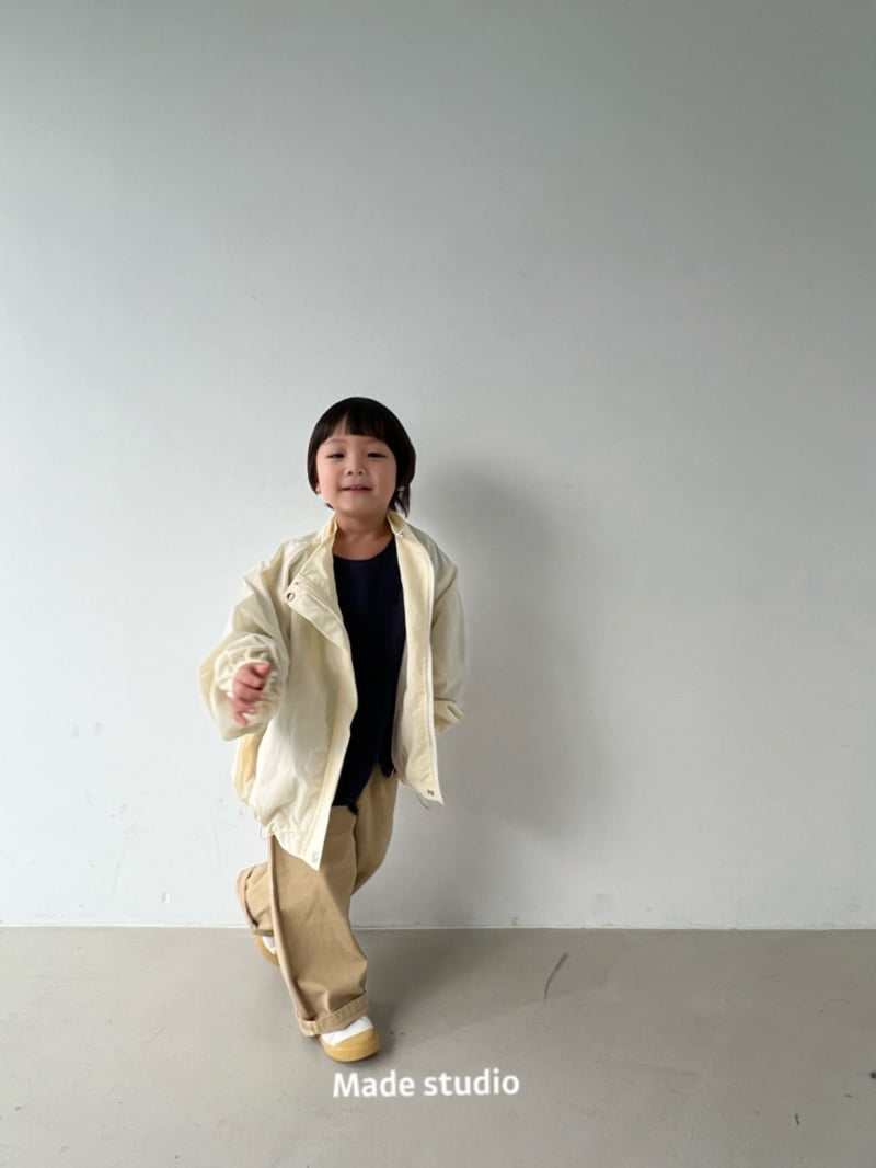 Made Studio - Korean Children Fashion - #kidsshorts - Lime Single Tee - 10