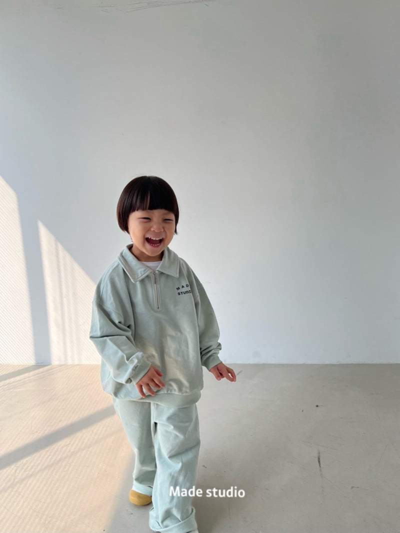 Made Studio - Korean Children Fashion - #kidsshorts - Cotton Straight Pants - 5