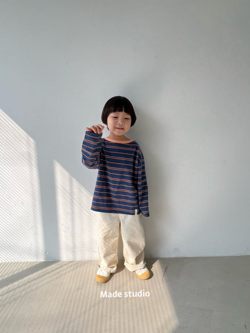Made Studio - Korean Children Fashion - #kidsstore - Crunch Stripe Tee - 8