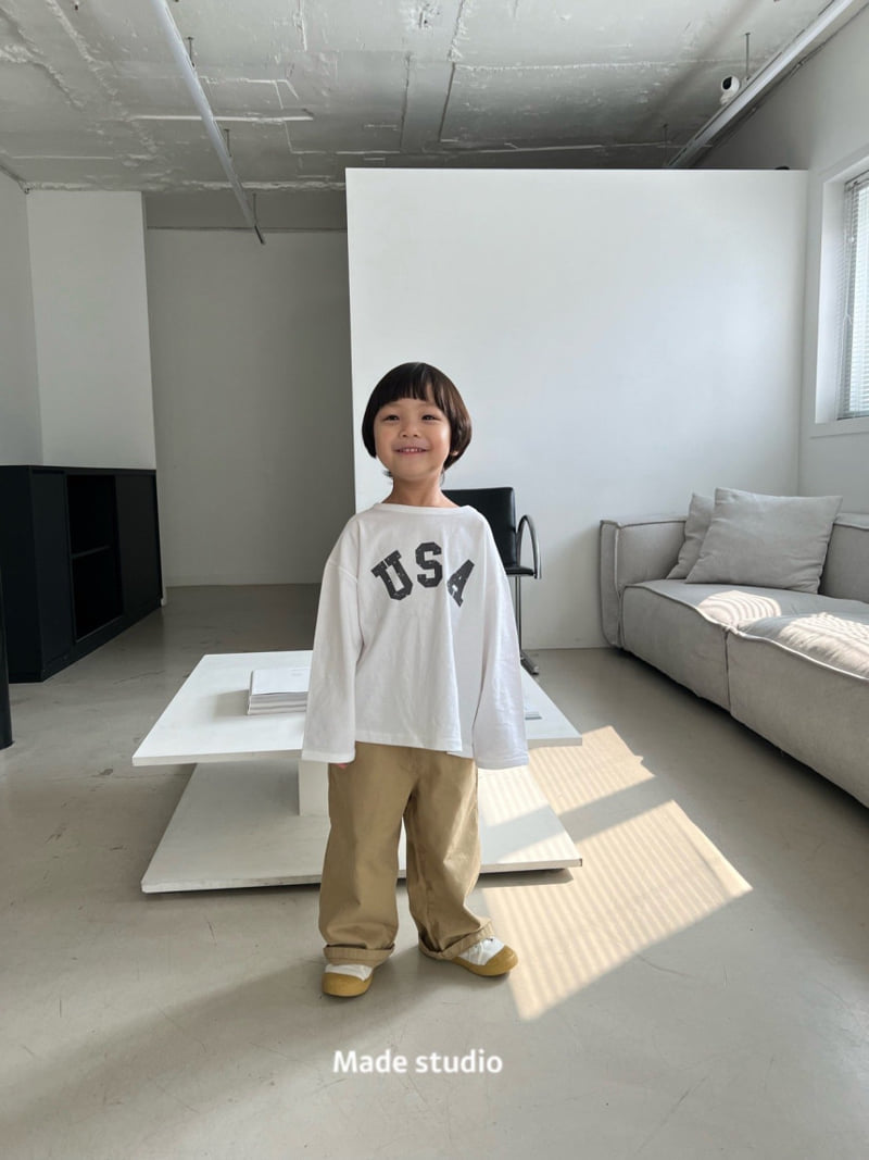 Made Studio - Korean Children Fashion - #kidsstore - Cotton Washing Pants - 3