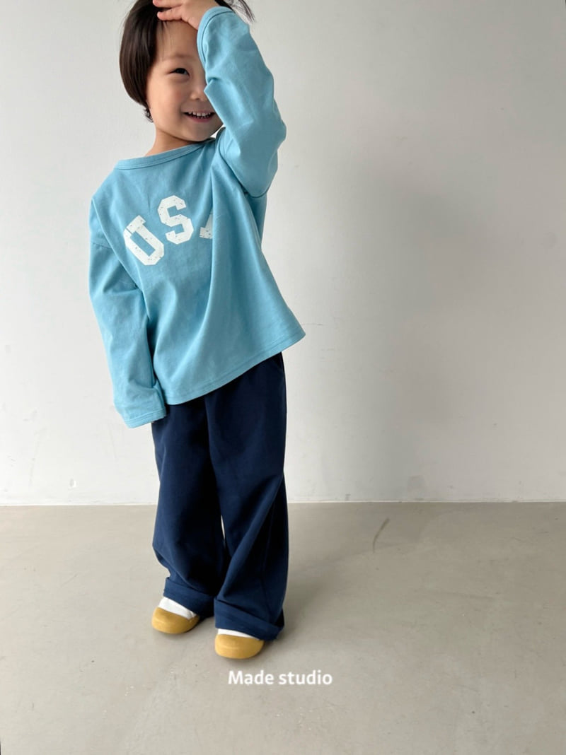 Made Studio - Korean Children Fashion - #minifashionista - Cotton Straight Pants - 11