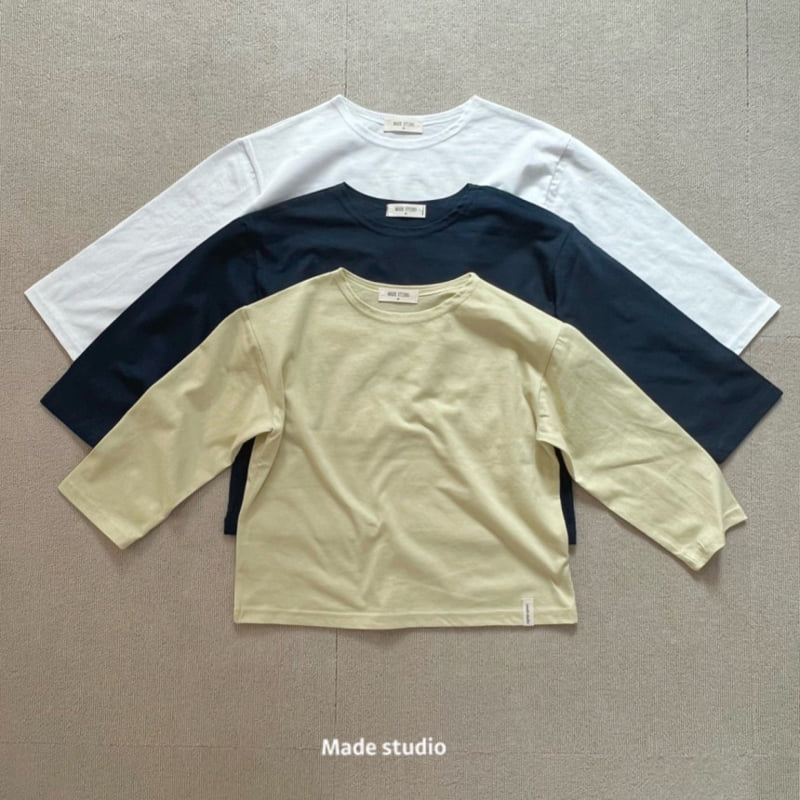 Made Studio - Korean Children Fashion - #prettylittlegirls - Lime Single Tee
