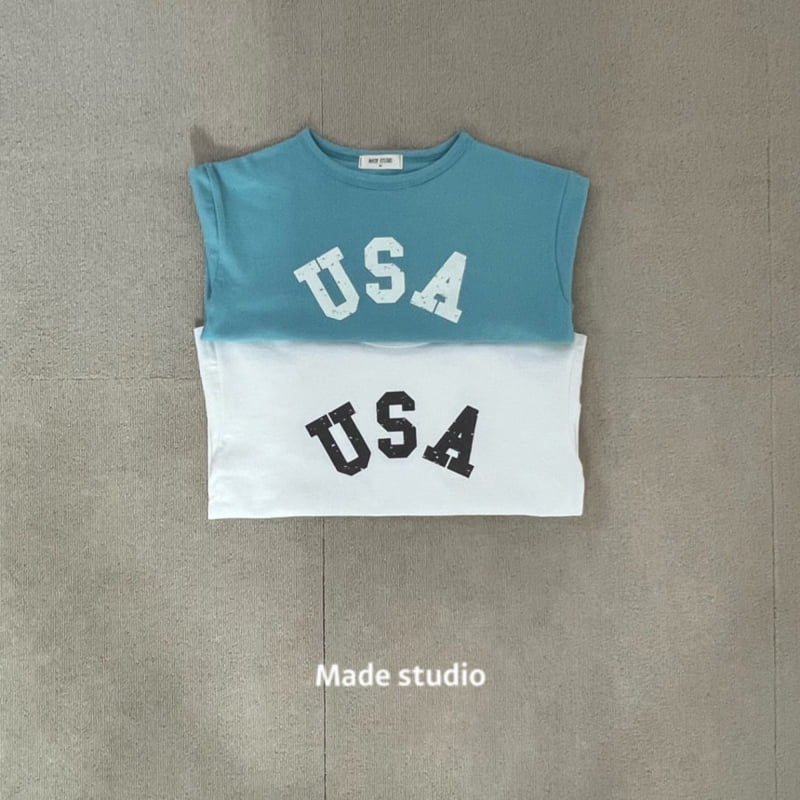 Made Studio - Korean Children Fashion - #stylishchildhood - USA Tee - 3