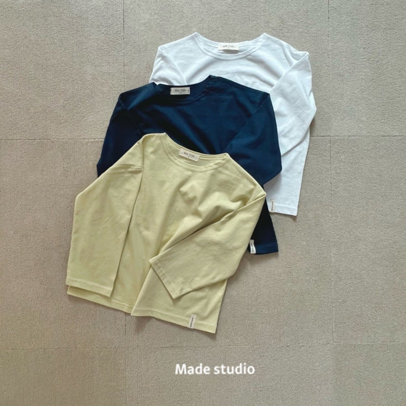 Made Studio - Korean Children Fashion - #todddlerfashion - Lime Single Tee - 2