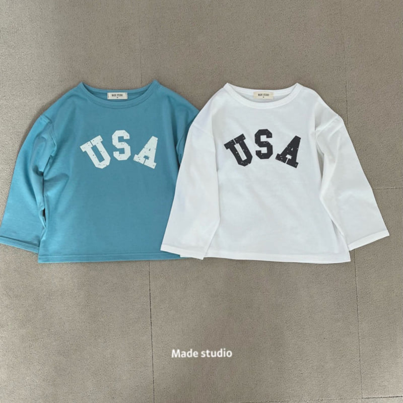 Made Studio - Korean Children Fashion - #todddlerfashion - USA Tee