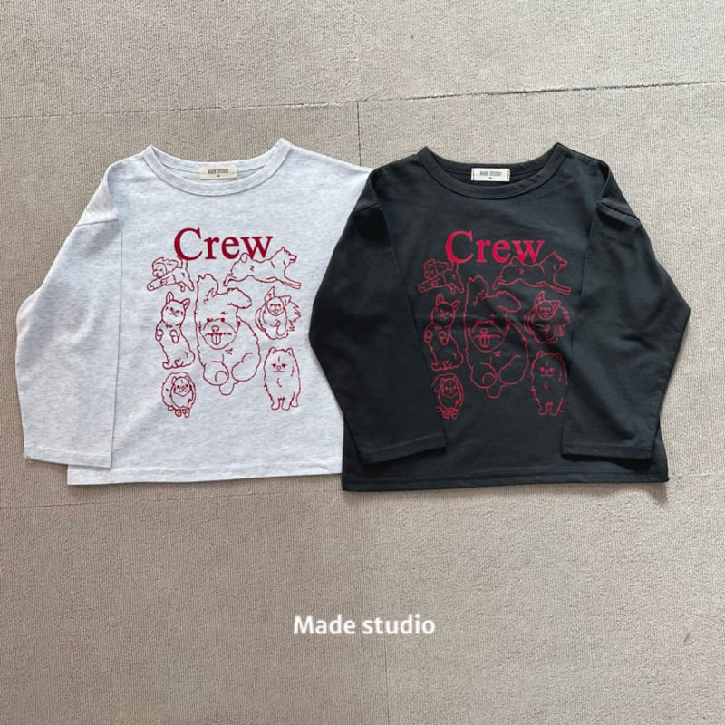Made Studio - Korean Children Fashion - #toddlerclothing - Crew Tee