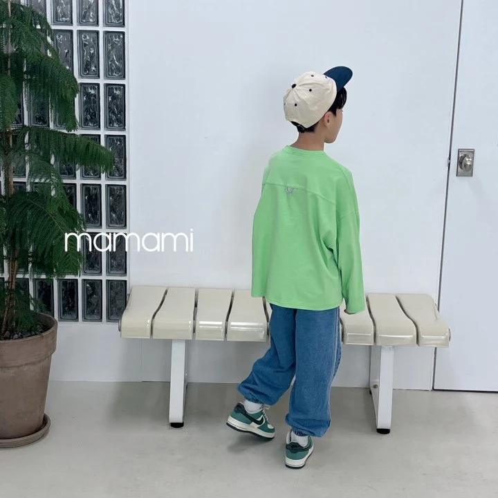 Mamami - Korean Children Fashion - #Kfashion4kids - Denim Jogger Pants - 8