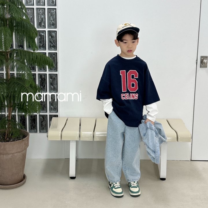 Mamami - Korean Children Fashion - #childofig - Numbering Layered Tee - 2