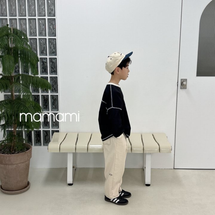 Mamami - Korean Children Fashion - #childofig - Stitch Wide Pants - 10