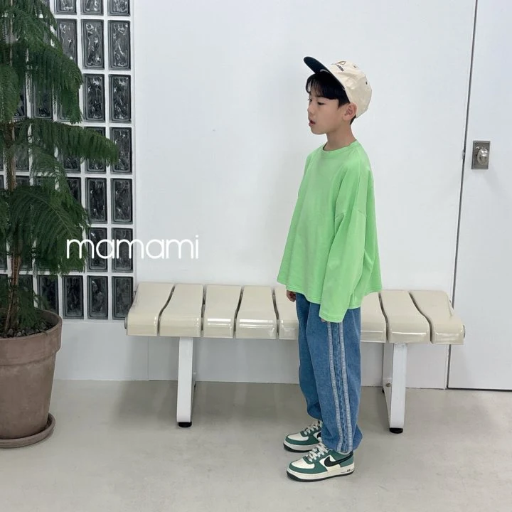 Mamami - Korean Children Fashion - #designkidswear - Denim Jogger Pants - 2