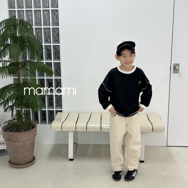 Mamami - Korean Children Fashion - #kidsshorts - Signature Stitch Tee - 4