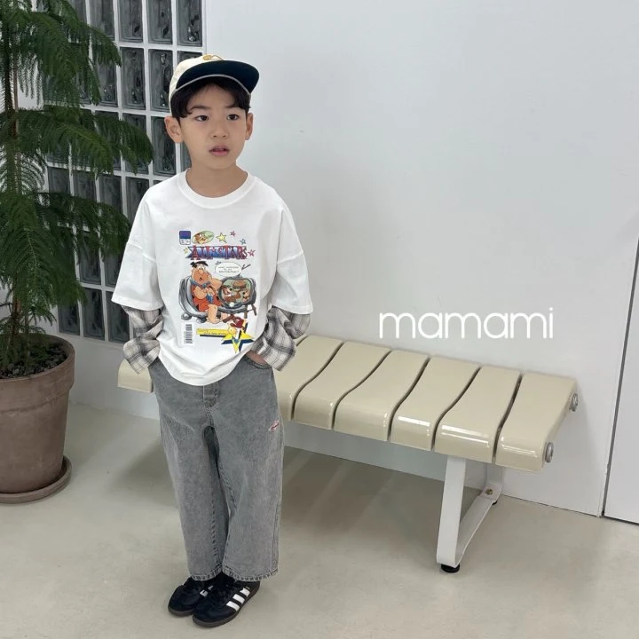 Mamami - Korean Children Fashion - #kidsstore - Layered Check Tee - 8