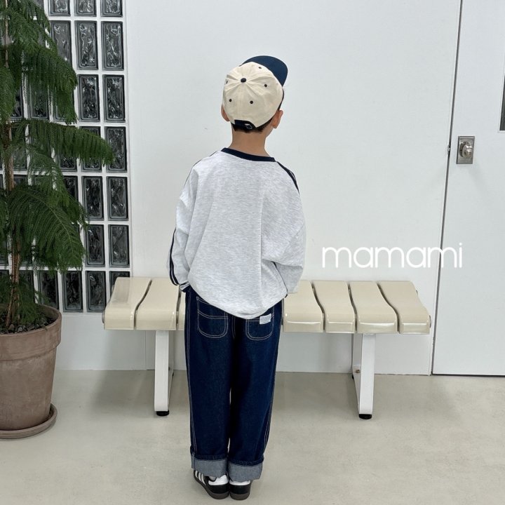 Mamami - Korean Children Fashion - #kidzfashiontrend - Pintuck Raw Denim Pants - 8