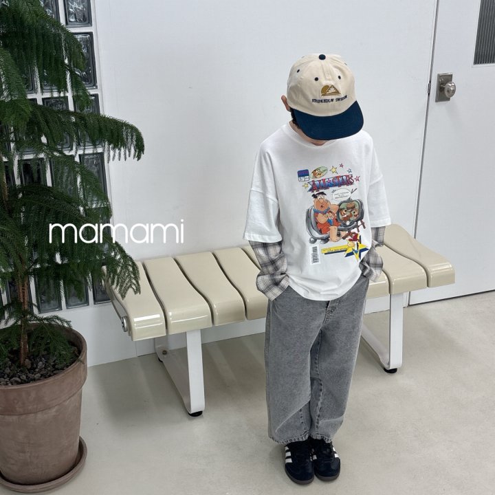 Mamami - Korean Children Fashion - #littlefashionista - Layered Check Tee - 11