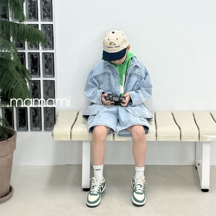 Mamami - Korean Children Fashion - #littlefashionista - Snow Denim Jacket - 8