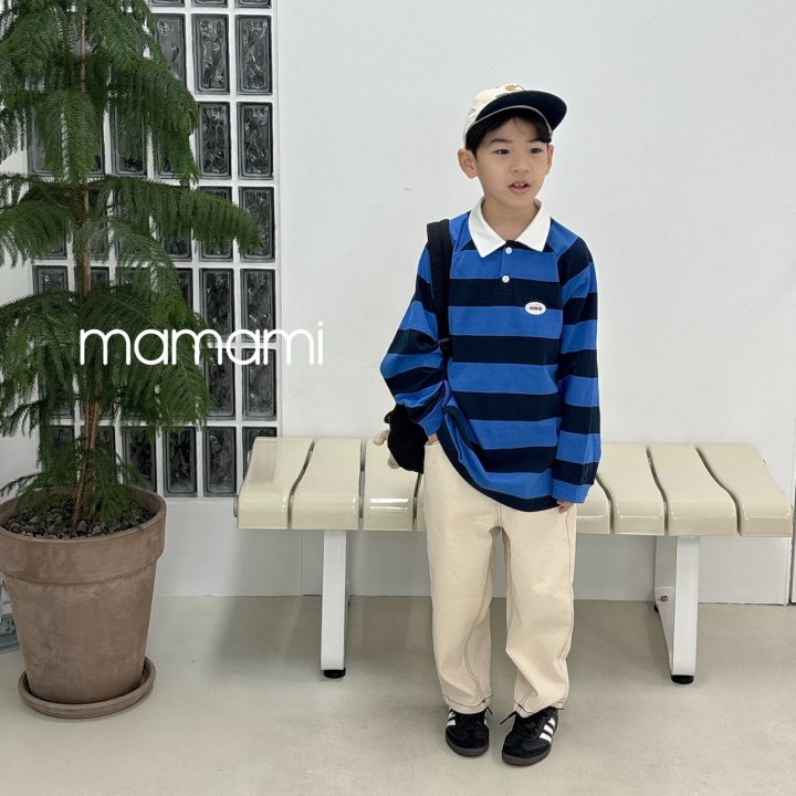 Mamami - Korean Children Fashion - #littlefashionista - Fans Rugby Collar Tee - 2