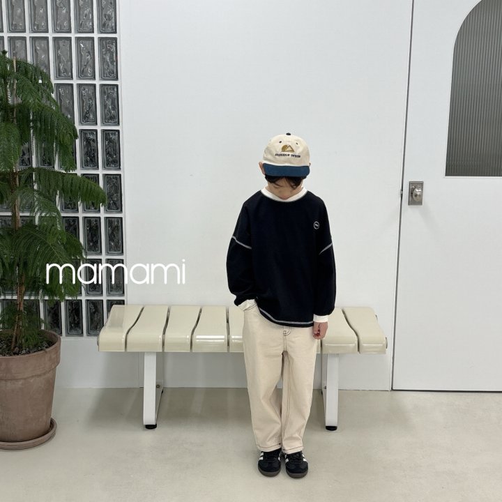 Mamami - Korean Children Fashion - #prettylittlegirls - Stitch Wide Pants - 6