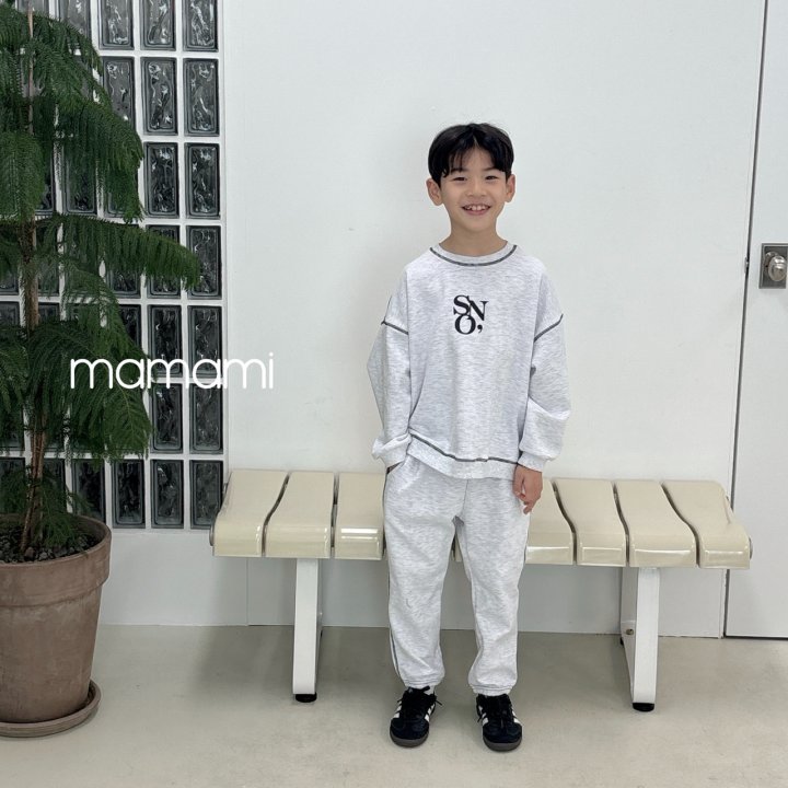 Mamami - Korean Children Fashion - #todddlerfashion - SON Stitch Set - 6