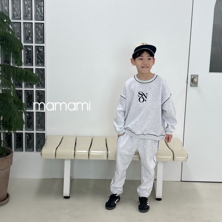 Mamami - Korean Children Fashion - #toddlerclothing - SON Stitch Set - 7