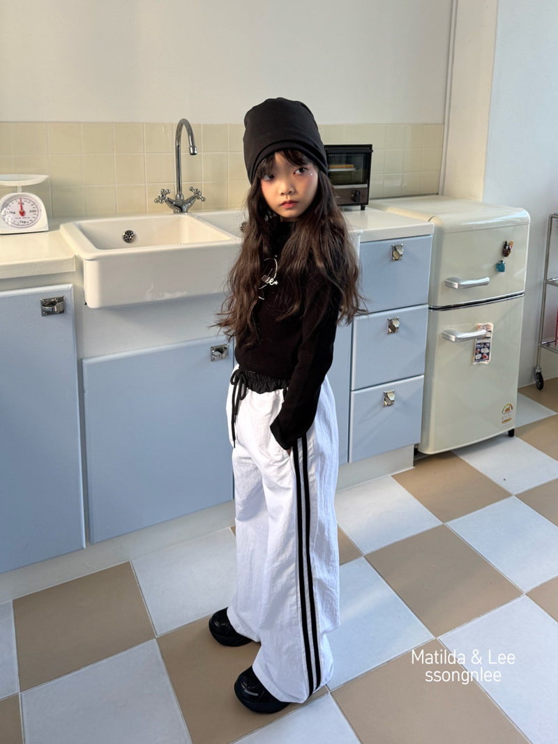 Matilda & Lee - Korean Children Fashion - #Kfashion4kids - Two-line Tape Pants - 12