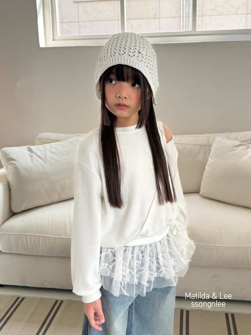 Matilda & Lee - Korean Children Fashion - #Kfashion4kids - Diagonal Shoulder Slit Tee - 7