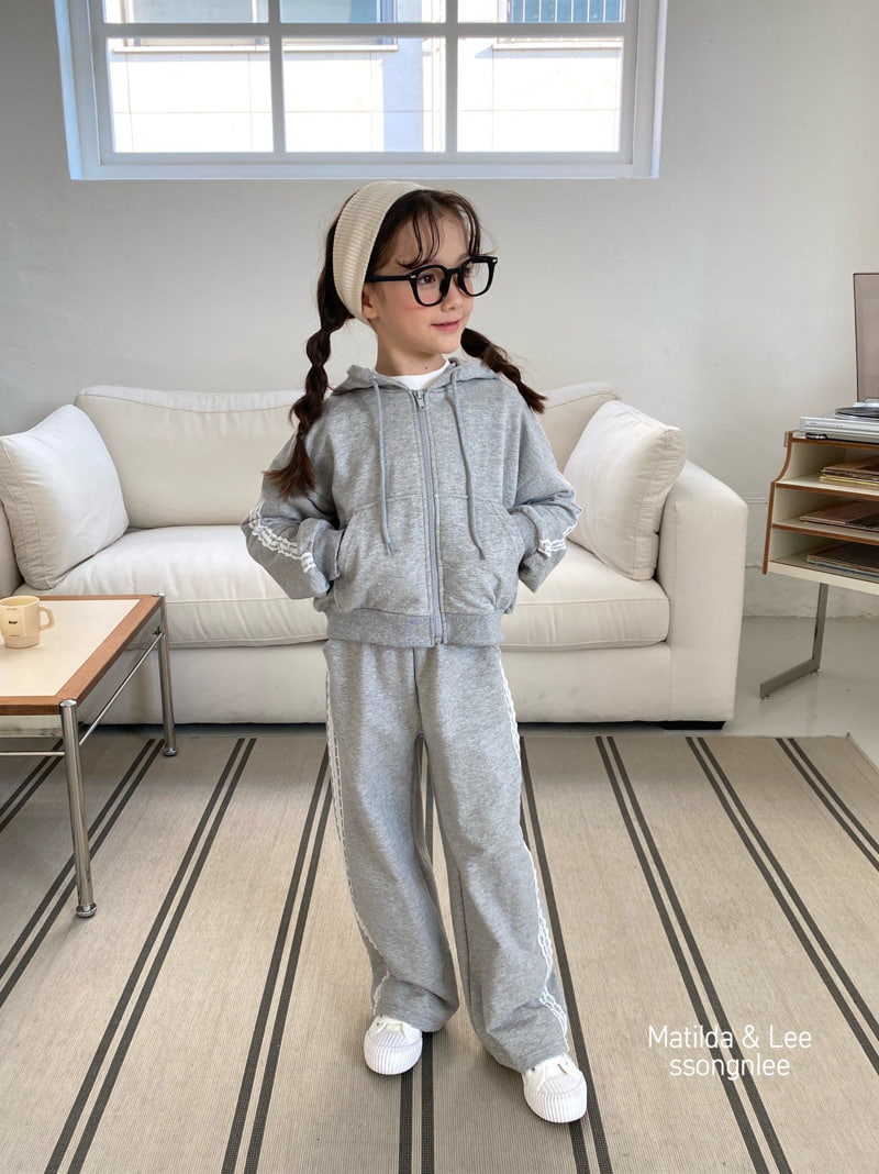 Matilda & Lee - Korean Children Fashion - #Kfashion4kids - Lace Hood Zip-up Jacket - 3
