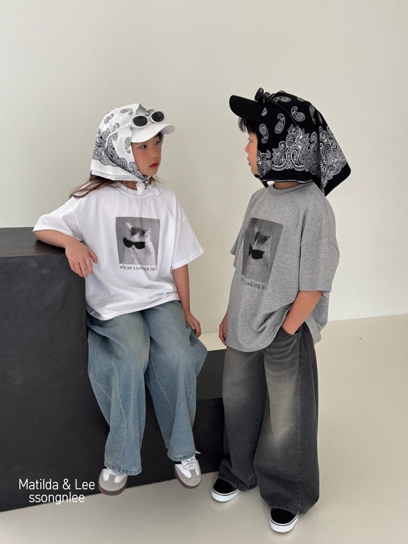 Matilda & Lee - Korean Children Fashion - #Kfashion4kids - Cat Short Sleeve Tee - 7