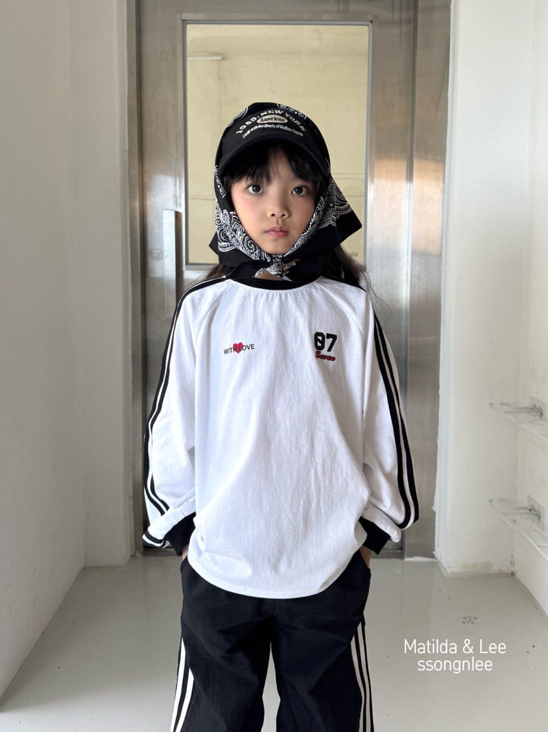 Matilda & Lee - Korean Children Fashion - #childofig - Seven Two Line Print Tee - 11